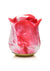 Lickgasm Sweet Kiss Kissing and Vibrating Rechargeable Silicone Clitoral Stimulator - Red/White Swirl - Red/White