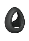 Flux Ring Silicone Cock Ring - Black/Black Onyx