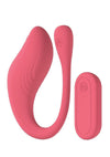 Loveline Velvet G-Spot 10 Function Silicone Rechargeable Vibrator with Remote Control