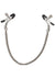 Lux Fetish Adjustable Steel Nipple Clips - Metal