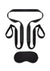 Lux Fetish Ride-Me Harness with Reins - Black