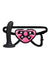 Lux Fetish Strap-On and Dildo - Black/Pink - 6in - Set