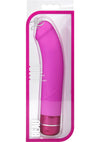Luxe Beau Vibrating Silicone Dildo - Pink - 8.5in