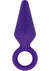 Luxe Candy Rimmer Silicone Butt Plug - Purple - Small