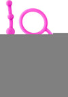 Luxe Silicone 10 Anal Beads - Pink