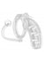 Mancage Model 11 Chastity Cage with Plug - Clear - 4.5in