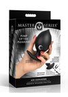 Master Series Ass Expander Magnetic Inflatable Silicone Anal Plug - Black