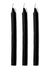 Master Series Dark Drippers Fetish Drip Candles - Black - Set Of 3