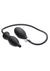 Master Series Dark Inflator Inflatable Silicone Anal Plug - Black
