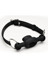 Master Series Forced Silicone Feeding Gag - Black