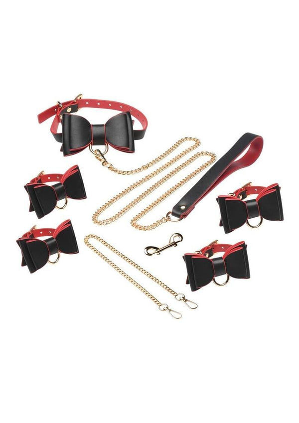 Master Series Goth Bondage - Black/Red - Set