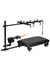 Master Series Hog Tie Restraint Rack with Sex Machine - Black