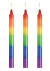 Master Series Pride Candles Rainbow Drip Candle - Multicolor/Rainbow - Set Of 3