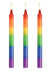 Master Series Pride Candles Rainbow Drip Candle - Multicolor/Rainbow - Set Of 3