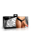 Master Series Silicone Dildo with Harness - Vanilla - 10in
