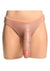 Master Series Thick Hollow Silicone Strap-On - Vanilla