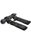 Master Series Thunderstick Thigh Strap Rechargeable Vibrating Wand with Harness