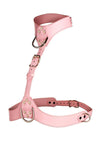 Master Series Vixen Female Chest Vegan Leather Harness - Pink
