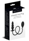 ME YOU US Inflatable Silicone Anal Beaded Plug - Black