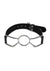 ME YOU US Spider Gag 1 Pu Leather and Metal Adjustable Strap Gag - Black/Silver