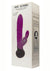 Mini Bonnie and Clyde Rechargeable Silicone Rabbit Vibrator - Black/Purple