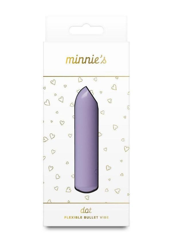 Minnie's Dot Rechargeable Silicone Flexible Bullet - Lavender