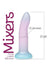 Mixers Blueberry Crush Silicone G-Spot Dildo with Suction Cup - Blue/Lavender - 8in