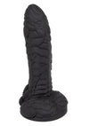 Monster Dong The Gill Man Silicone Dildo - Black - 7.25in