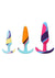 Mood Naughty 1 Kaleidoscope Trainer Silicone Anal Plug - Multicolor - 3 Piece Set
