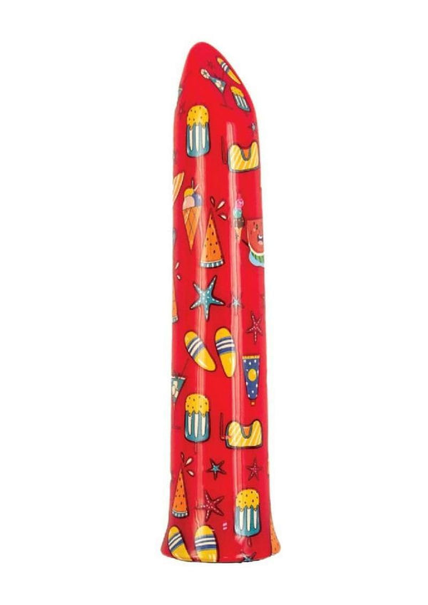 Nasstoys Mini's Vacation Rechargeable Bullet - Multicolor/Red