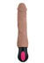 Natural Realskin Hot Cock 3 Rechargeable Warming Dildo - Chocolate - 8in