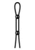 Nexus Forge Double Adjustable Lasso Silicone Cock Ring - Black