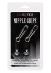 Nipple Grips Weighted Tweezer Nipple Clamps - Black/Silver