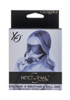 Nocturnal Collection Eye Mask and Breathable Ball Gag - Black