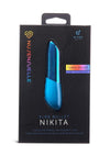 Nu Sensuelle Nikita Rechargeable Silicone Bullet with Nitro Motor - Deep - Blue/Turquoise