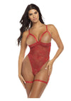 Oh LA LA Cheri Elayne Teddy - Red - Medium/Small