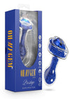 Oh My Gem Prestige Glass Anal Plug - Blue