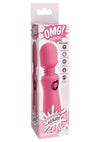 Omg! Wands #Enjoy Rechargeable Silicone Vibrating Massager - Pink