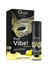 Orgie Dual Vibe Kissable Liquid Vibrator Gel - Lemon Gin and Tonic
