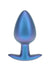 Ouch! Anal Plug Silicone - Large - Metallic - Blue - Large