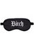 Ouch! Bitch Printed Satin Mask - Black