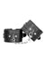 Ouch! Plush Bonded Leather Hand Cuffs - Black