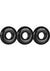 Oxballs Ringer Donut Cock Ring - Black - 3 Pack