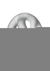 Oxballs Tri-Squeeze Silicone 3-Ring Ball Stretching Sling - Clear/Clear Ice