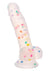Party Boy Silicone Studs Dong with Suction Cup 5.25in Insert - Multicolor