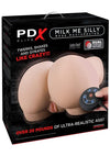 Pdx Elite Milk Me Silly Plug In Pussy and Ass Mega Masturbator with Remote Control - Flesh/Vanilla