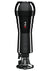 Pipedream Extreme Elite Rechargeable Cock Compressor Vibrating Masturbator - Pussy - Black/Vanilla