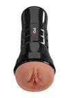 Pdx Extreme Wet Pussies Super Luscious Lips XXL Self Lubricating Stroker - Caramel