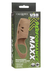 Performance Maxx Rechargeable Silicone Open-Ended Sleeve - Caramel