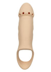 Performance Maxx Rechargeable Silicone Stud Dildo - Vanilla - 7.5in